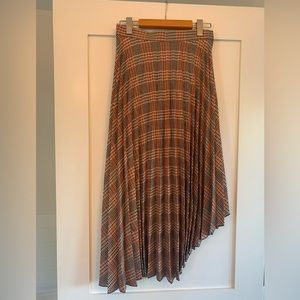 Orange blue and cream skirt